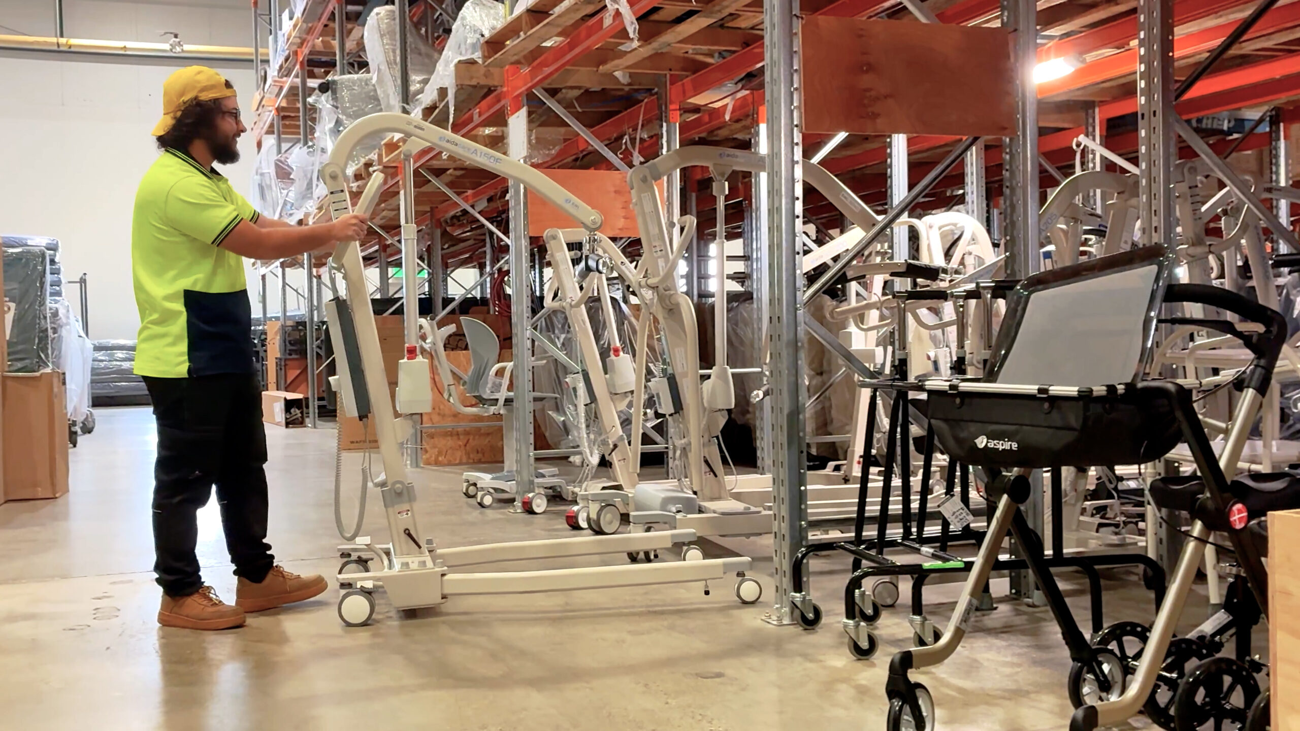 Transport aged care equipment